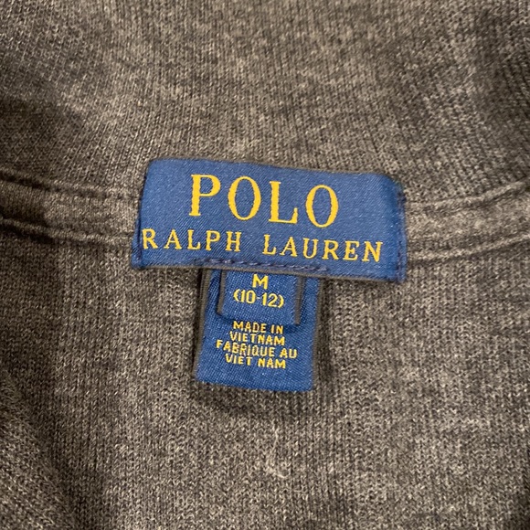 Polo Ralph Lauren Dark Gray sweater, size 10-12, look like new - Picture 3 of 4